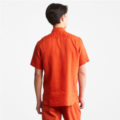 Mill River Short-Sleeve Shirt for Men in Orange Timberland For Sale