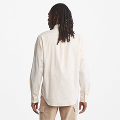 Striped Seersucker Shirt for Men in Orange Timberland Sale