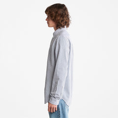 Striped Seersucker Shirt for Men in Navy Timberland Outlet
