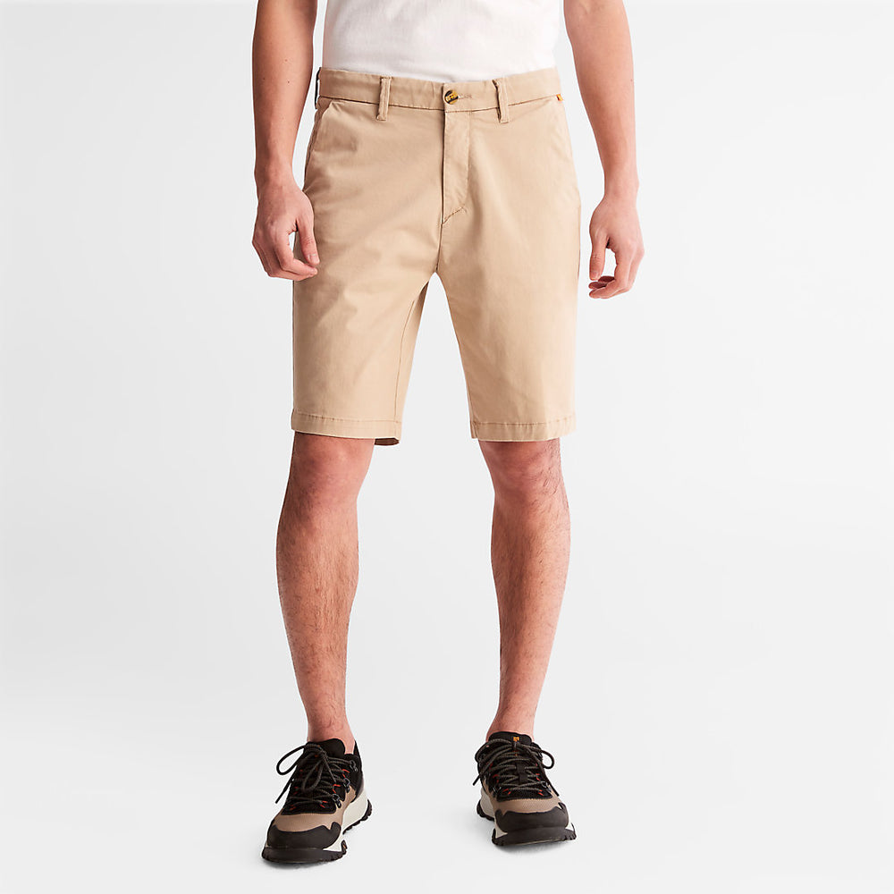 Squam Lake Stretch Chino Shorts for Men in Beige Timberland Sale