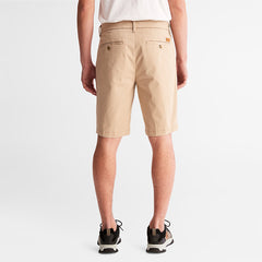 Squam Lake Stretch Chino Shorts for Men in Beige Timberland Sale