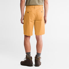 Squam Lake Stretch Chino Shorts for Men in Orange Timberland On Sale