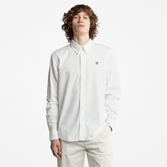 Pleasant River Slim Oxford Shirt for Men in White Timberland Discount