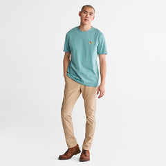 Boot-Logo T-Shirt for Men in Blue Timberland Discount
