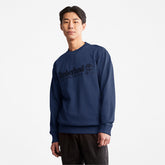 Outdoor Heritage Crewneck Sweatshirt for Men in Navy Timberland For Sale