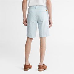Seersucker Shorts for Men in Blue Timberland Outlet