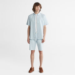 Seersucker Shorts for Men in Blue Timberland Outlet