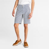 Seersucker Shorts for Men in Blue Timberland On Sale