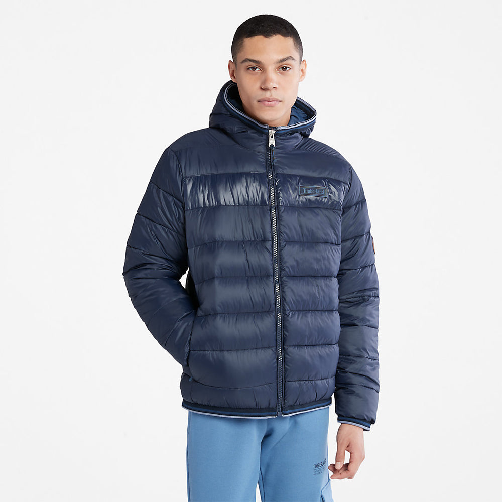 Garfield Hooded Puffer Jacket for Men in Navy Timberland US