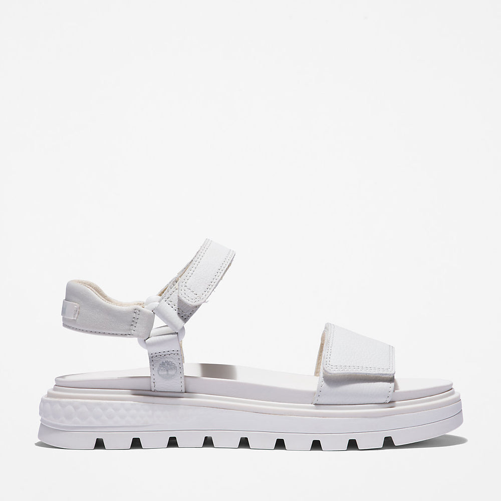 Ray City Ankle Strap Sandal for Women in White Timberland Discount