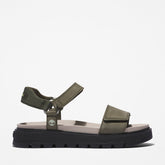 Ray City Ankle Strap Sandal for Women in Dark Green Timberland US