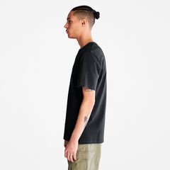 Camo-Logo T-Shirt for Men in Black Timberland On Sale