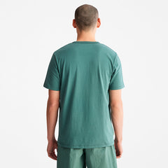 Mountains-to-Rivers Print T-Shirt for Men in Green Timberland US