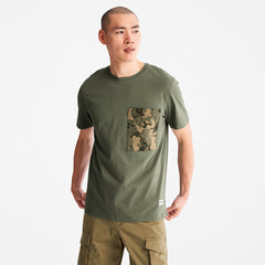 Outdoor Heritage Camo-Pocket T-Shirt for Men in Dark Green Timberland Online