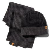 Ottoman-Rib Beanie and Scarf Gift Set for Men in Grey Timberland Online