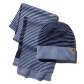 Ottoman-Rib Beanie and Scarf Gift Set for Men in Blue Timberland Sale