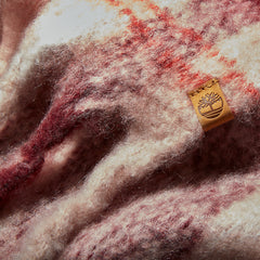 Check Blanket Scarf for Women in Light Pink Timberland Outlet