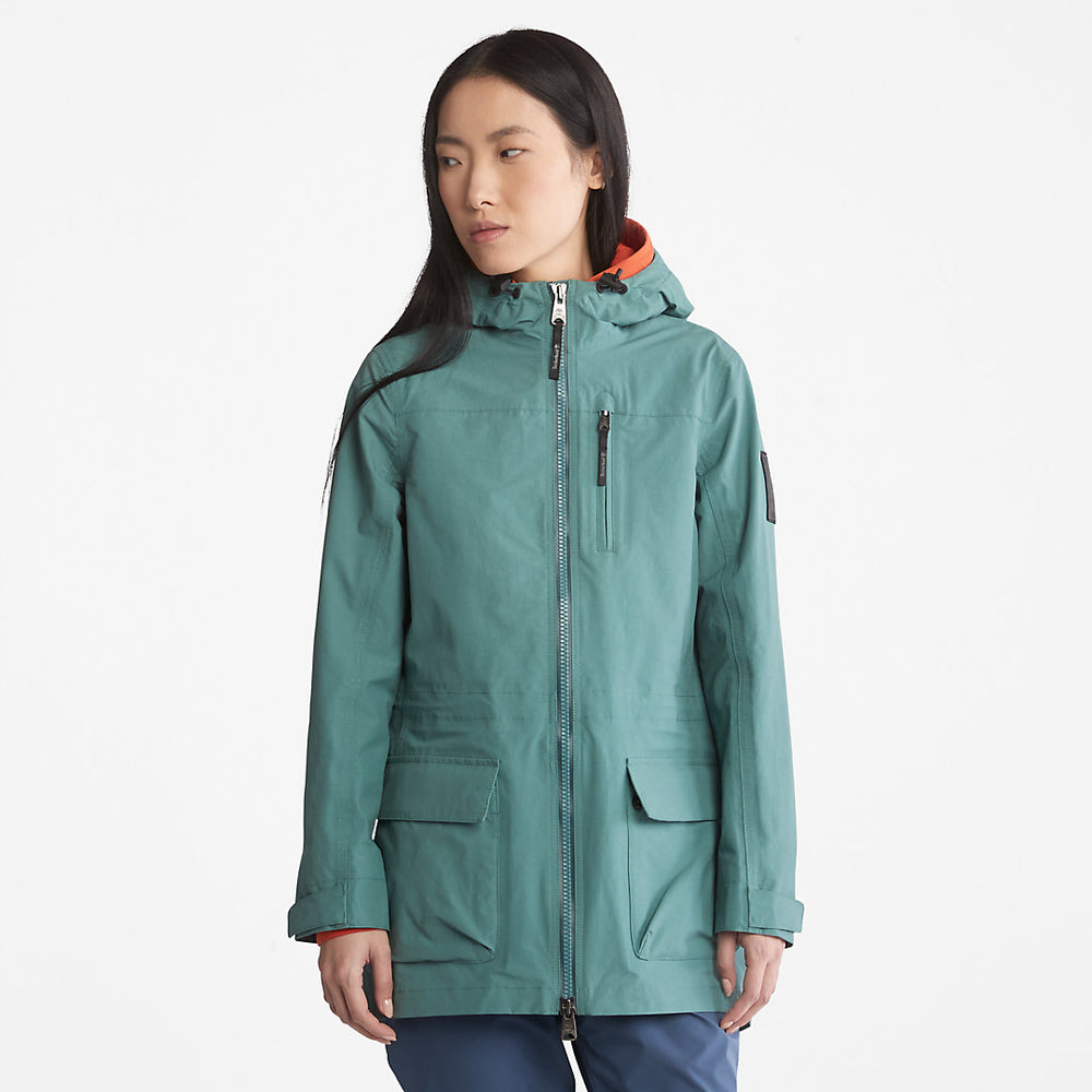 Waterproof Utility Jacket for Women in Teal Timberland Sale