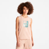 Logo Tank Top for Women in Light Pink Timberland On Sale