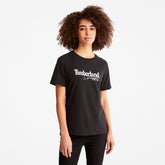 Raglan-sleeve Logo T-Shirt for Women in Black Timberland Outlet