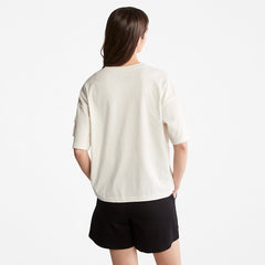 Progressive Utility Pocket T-Shirt for Women in White Timberland On Sale