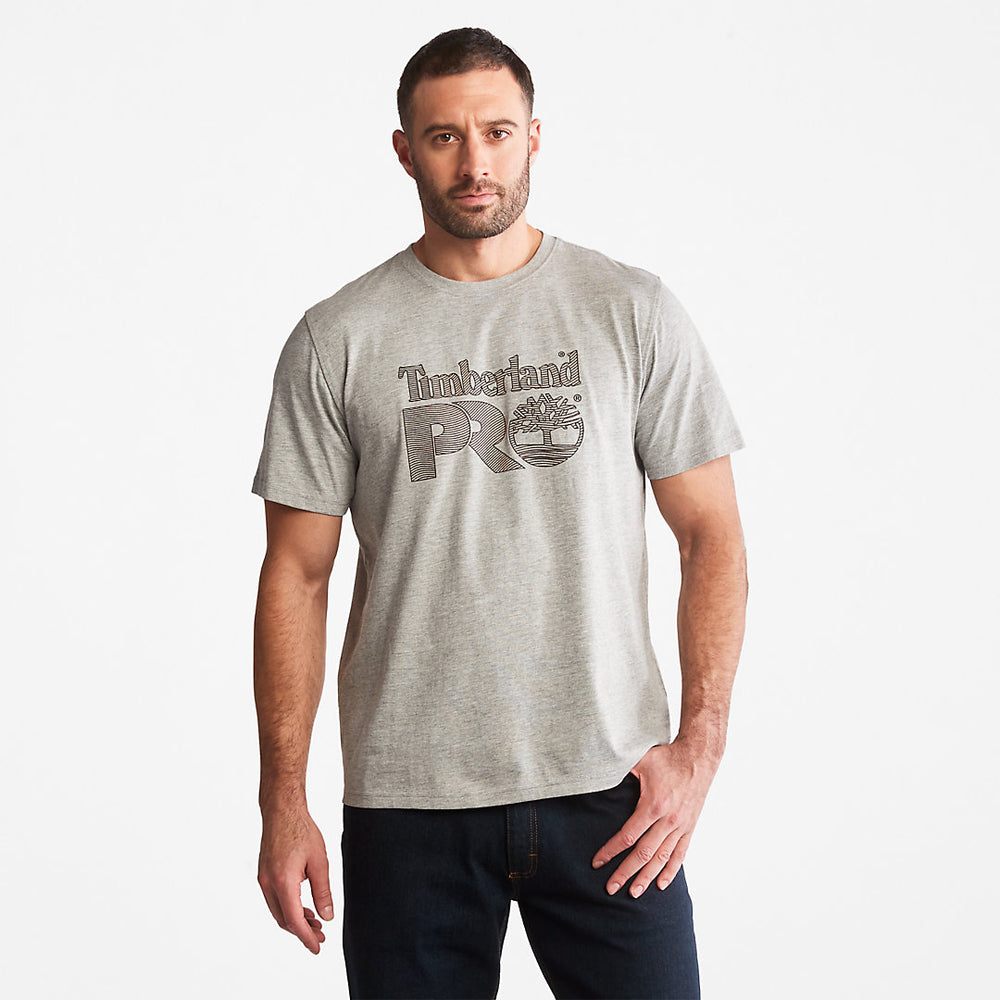 Timberland PRO® Textured Graphic T-Shirt for Men in Grey Timberland US
