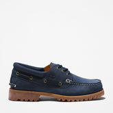Timberland® 3-Eye Lug Handsewn Boat Shoe for Men in Navy Timberland US