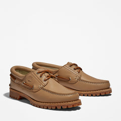 Timberland® Noreen 3-Eye Boat Shoe for Women in Beige Timberland Sale