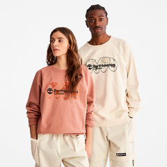 Earthkeepers® by Raeburn Archive Globe Crewneck Sweatshirt in Orange Timberland On Sale