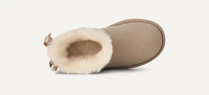 UGG Ultra Mini Bailey Bow Boot for Kids Sand