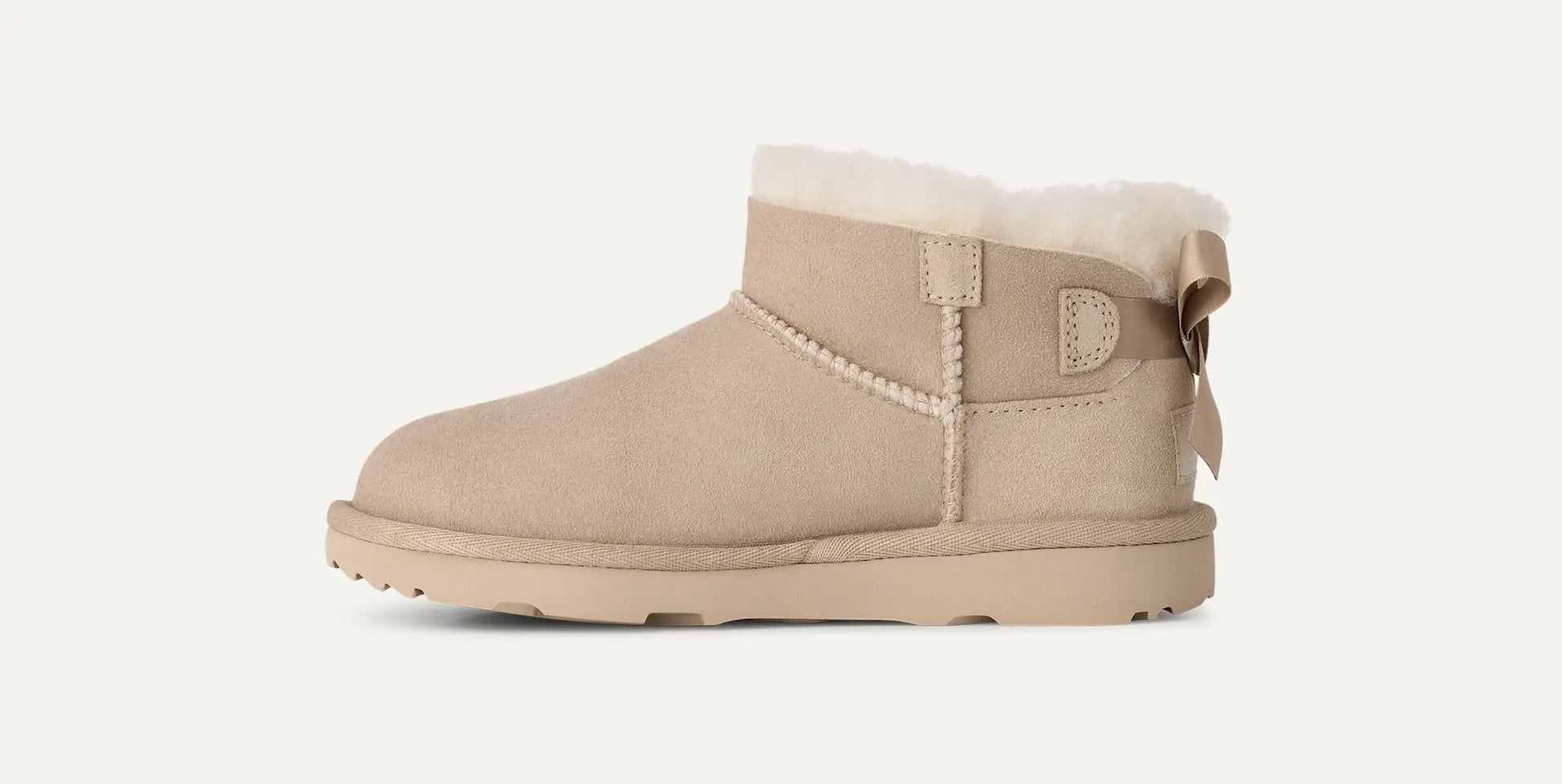 UGG Ultra Mini Bailey Bow Boot for Kids Sand