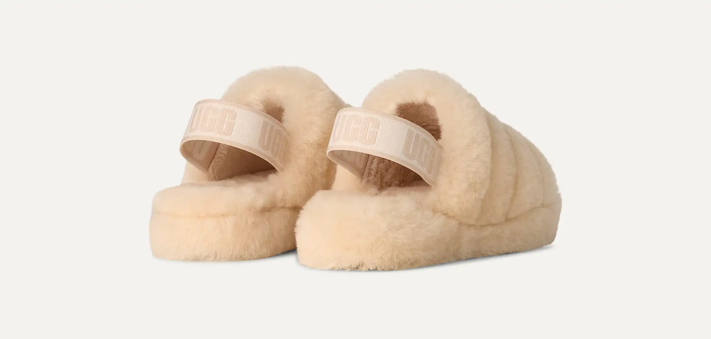 UGG Fluff Yeah Slide for Kids Natural / Sea Salt