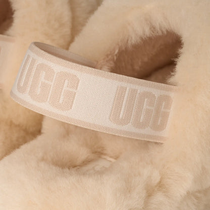 UGG Fluff Yeah Slide for Kids Natural / Sea Salt