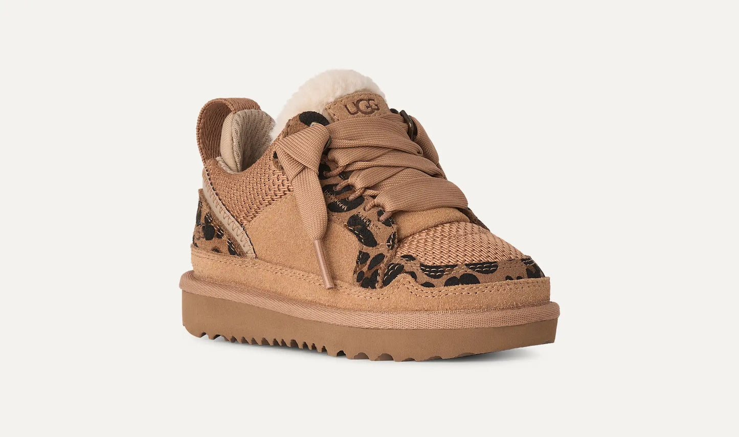 UGG Lowmel Spotted Sneaker for Kids Tan
