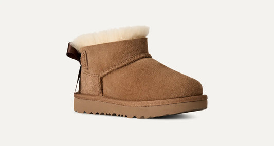 UGG Ultra Mini Bailey Bow Boot for Kids Chestnut