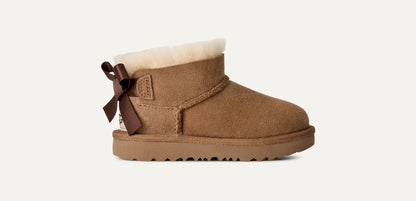 UGG Ultra Mini Bailey Bow Boot for Kids Chestnut