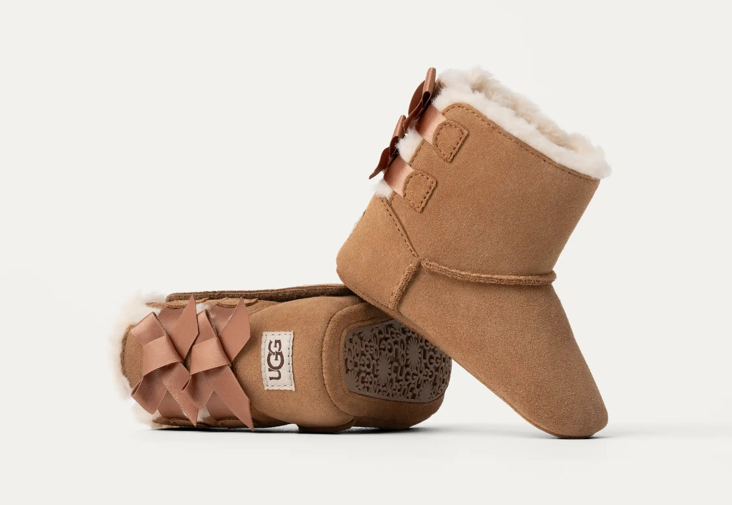 UGG Baby Bailey Bow for Babies Chestnut