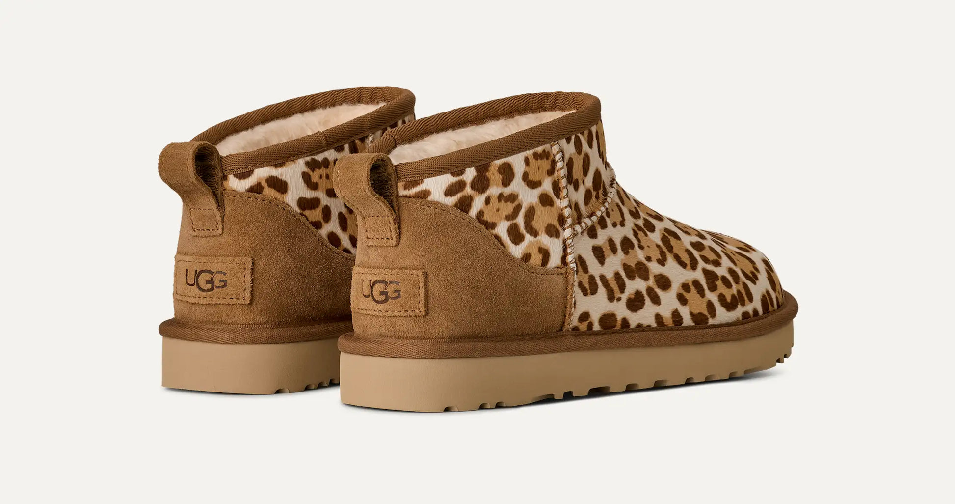UGG Classic Ultra Mini Plains Boot for Women Felicity Leopard Jasmine