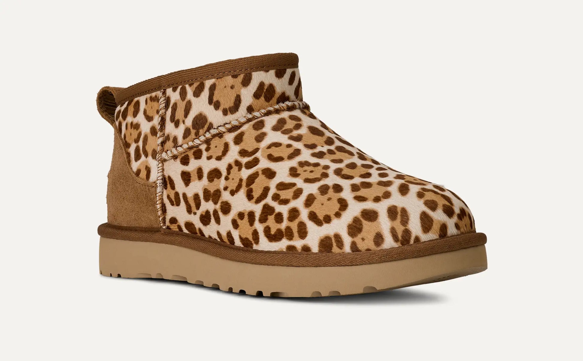 UGG Classic Ultra Mini Plains Boot for Women Felicity Leopard Jasmine