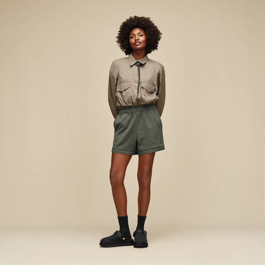 UGG Frynn Short for Women Green Grey