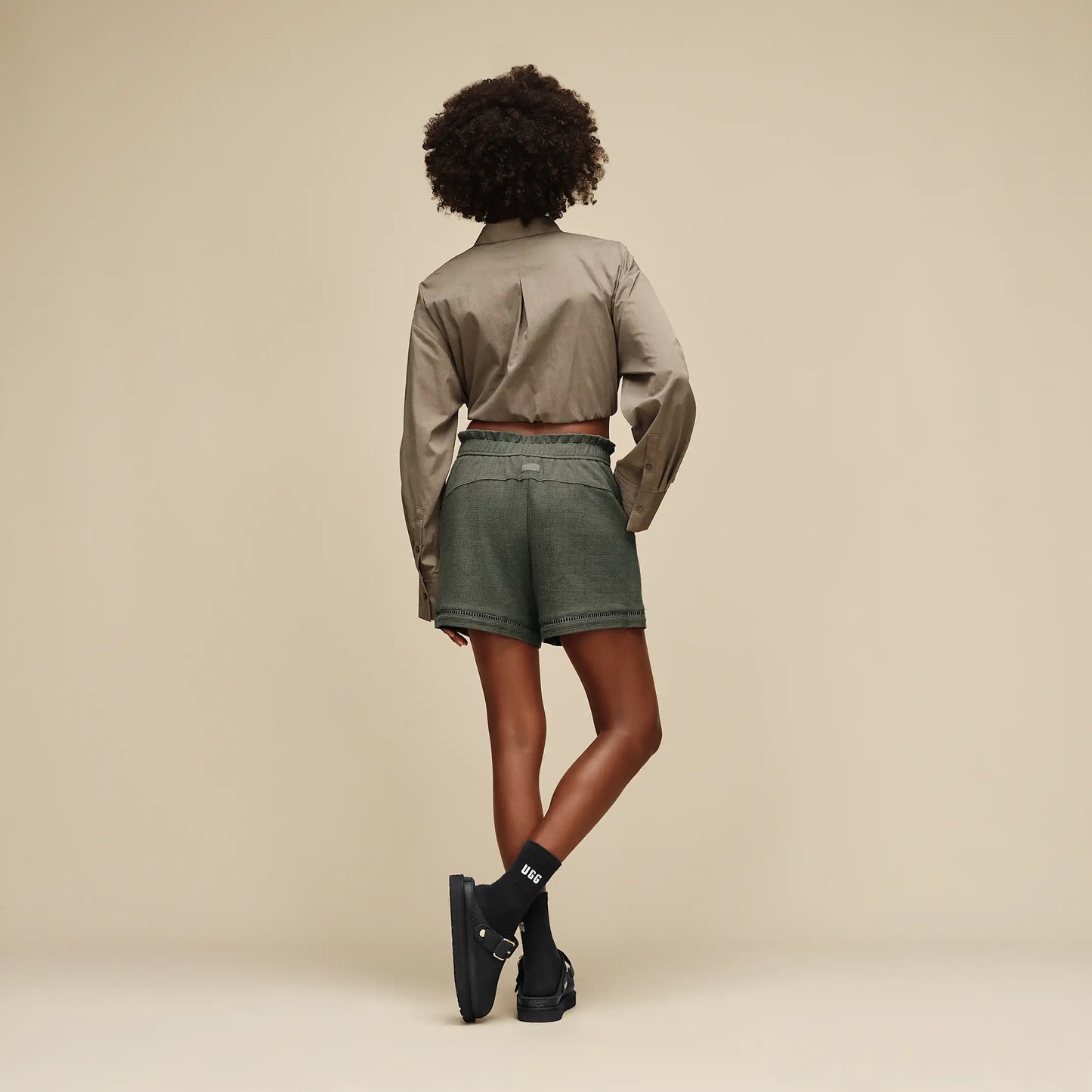 UGG Frynn Short for Women Green Grey