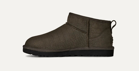 UGG Classic Ultra Mini Embossed Boot for Men Dense Smoke