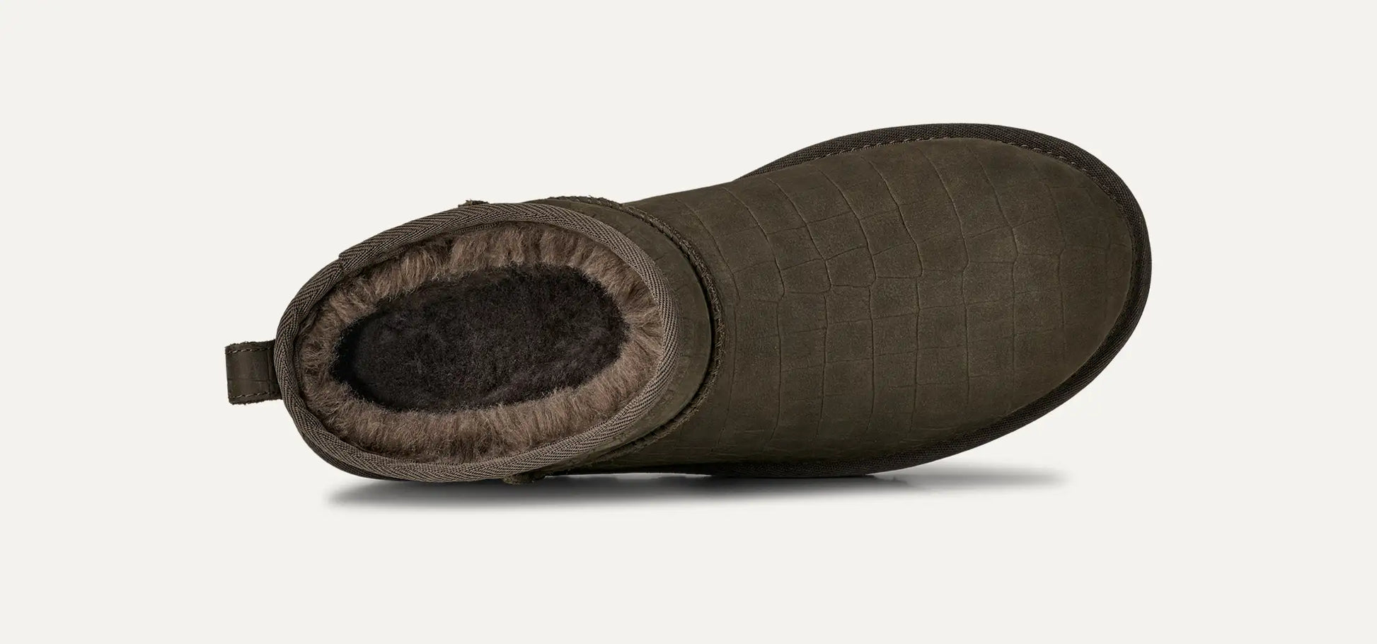 UGG Classic Ultra Mini Embossed Boot for Men Dense Smoke