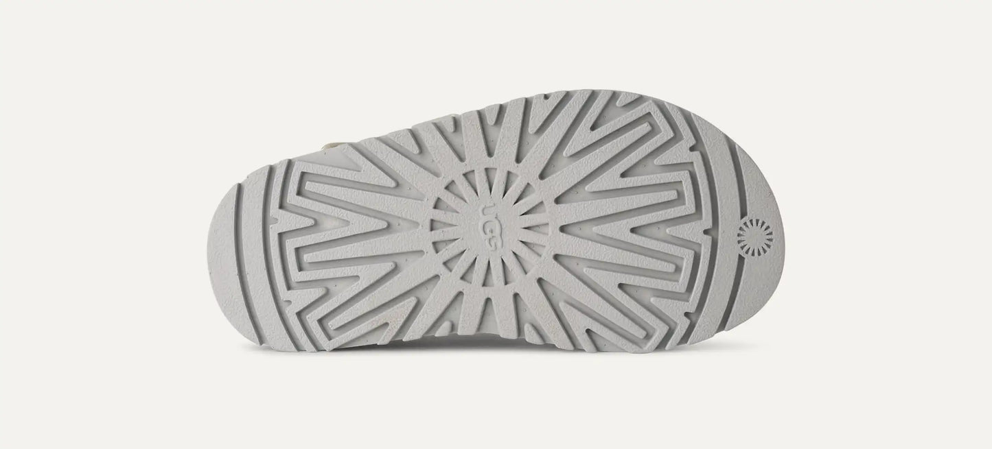 UGG GoldenGlow Glossy Sparkles Sandal for Kids Silver