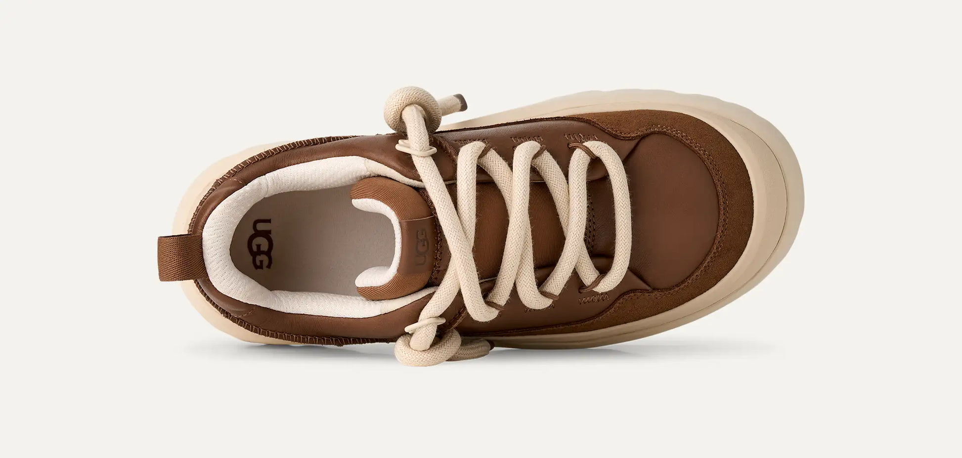 UGG Heritage Utility Sneaker for Men Dark Chestnut / Whitecap