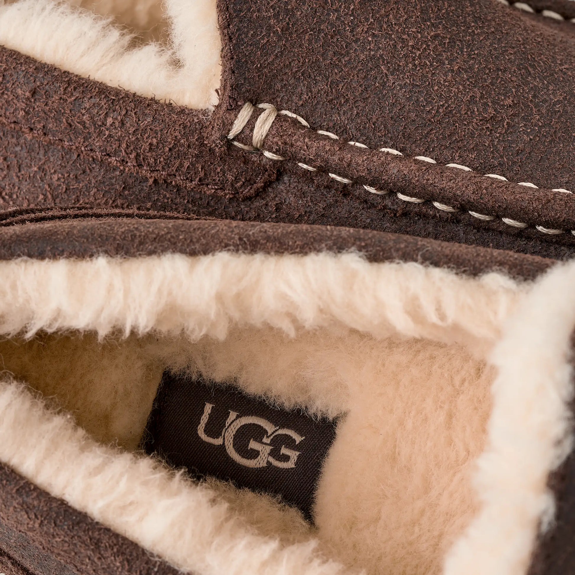 UGG Ascot Leather Distressed for Men Dusted Cocoa