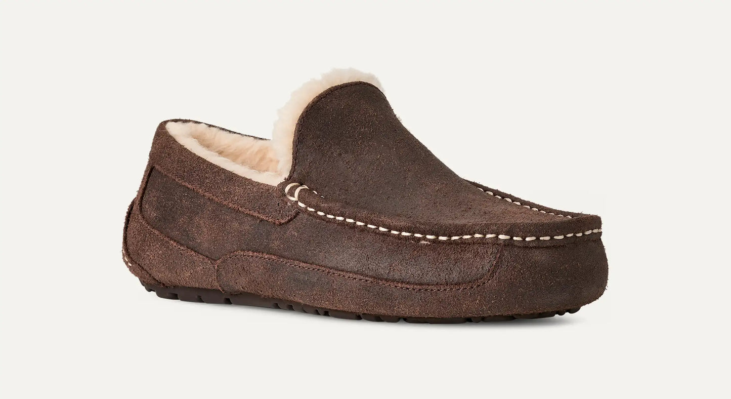 UGG Ascot Leather Distressed for Men Dusted Cocoa