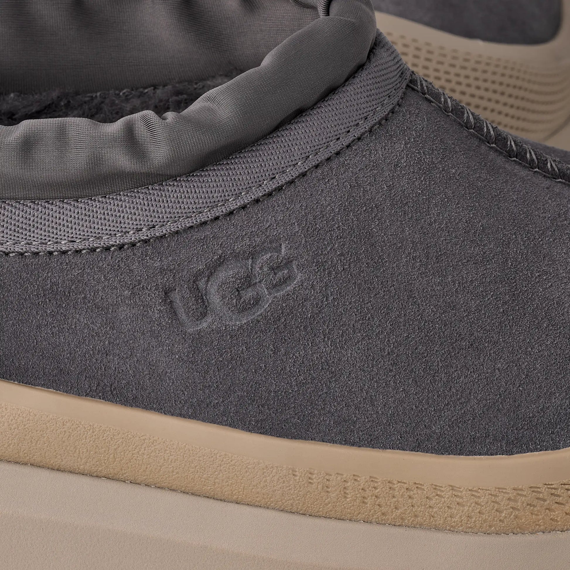 UGG Tasman Weather Hybrid Slipper for Men Obsidian / Cobble Grey