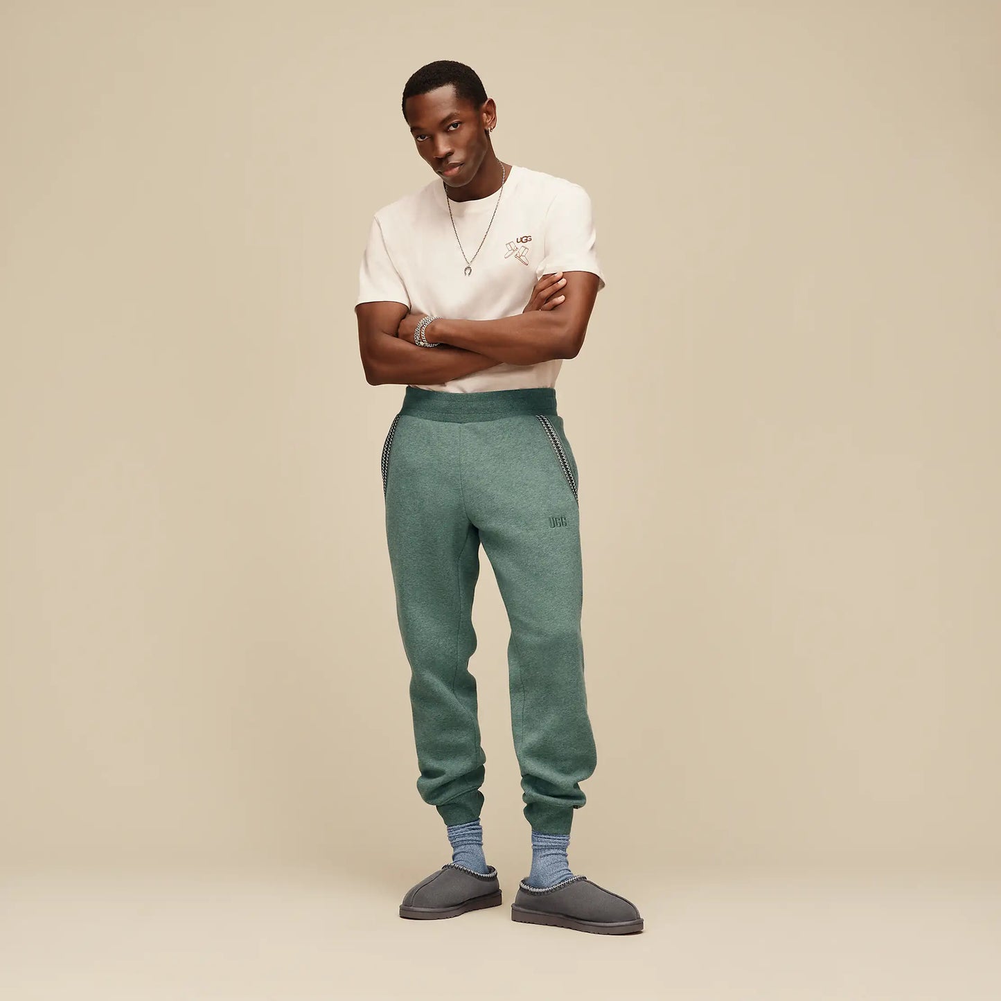 UGG Tasman Jogger for Men Green Stone Heather