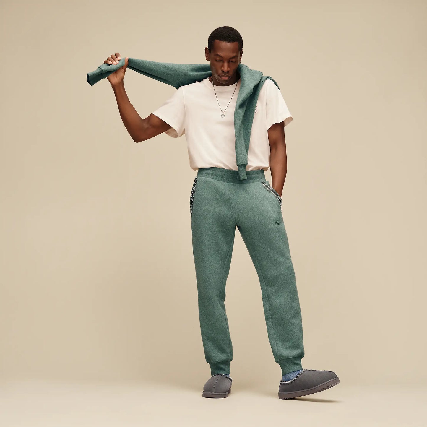 UGG Tasman Jogger for Men Green Stone Heather